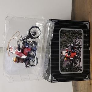 Vintage Harley Davidson Santa Ornament "Leader of the Pack"